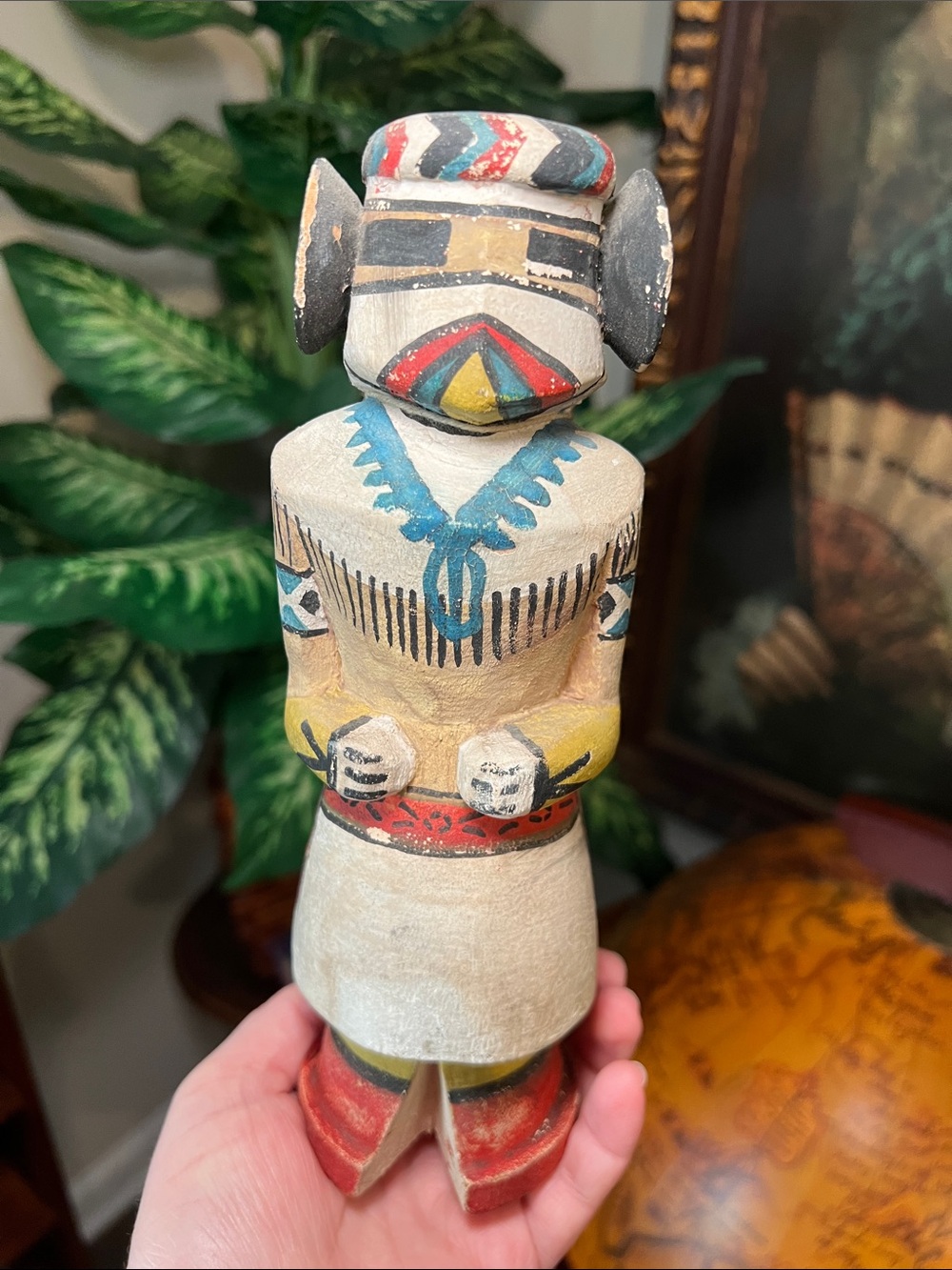 Native American Indian Hopi Pueblo Colorful Handpainted Wood Carved Kachina Doll